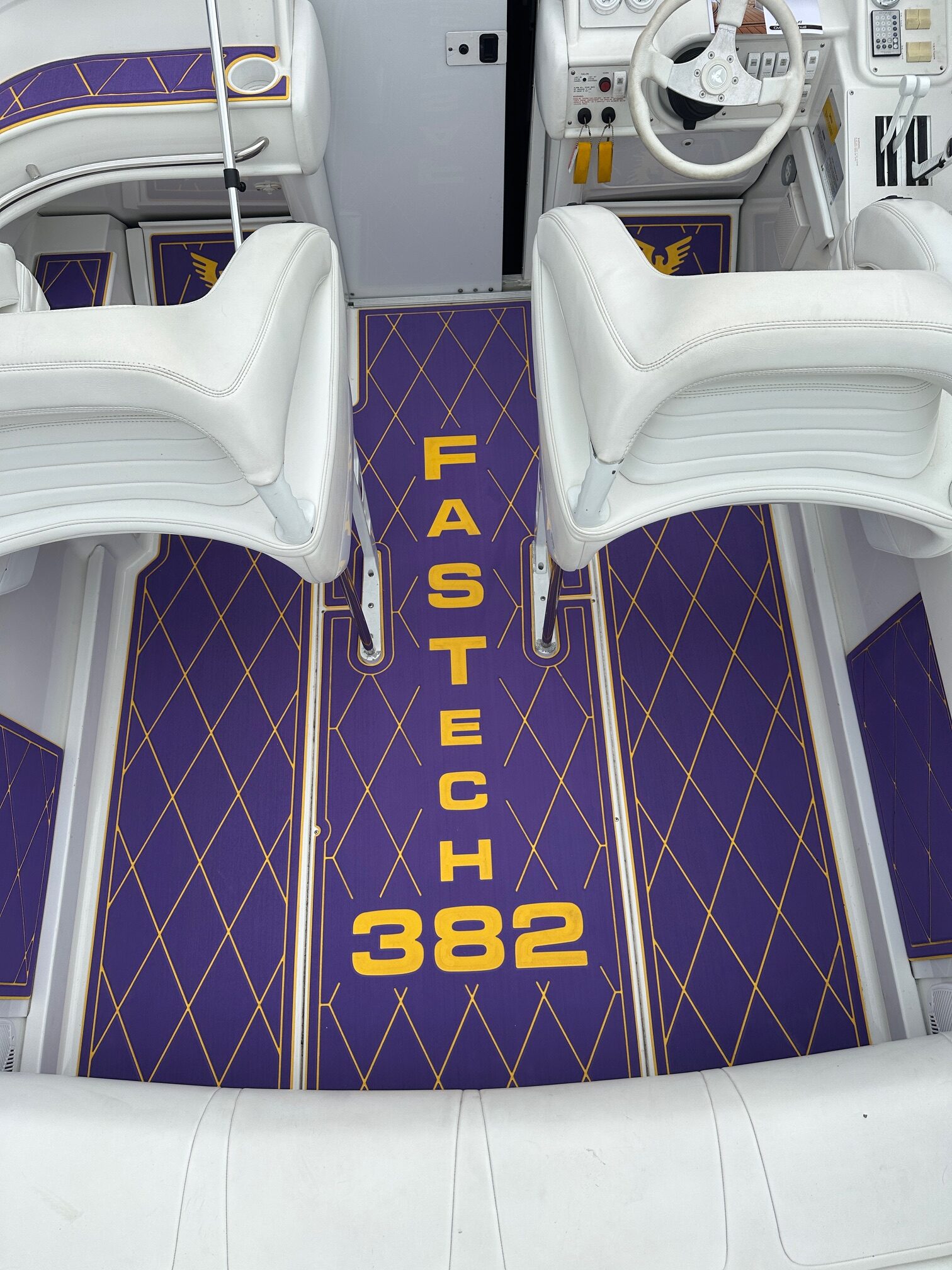 Fabrics Direct 4 You custom marine flooring project